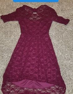Junior 5 lace dress with underlay 3/4 sleeve